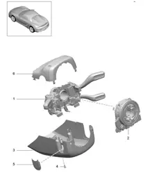 Steering column switch 981.SP Boxster Spyder 2016