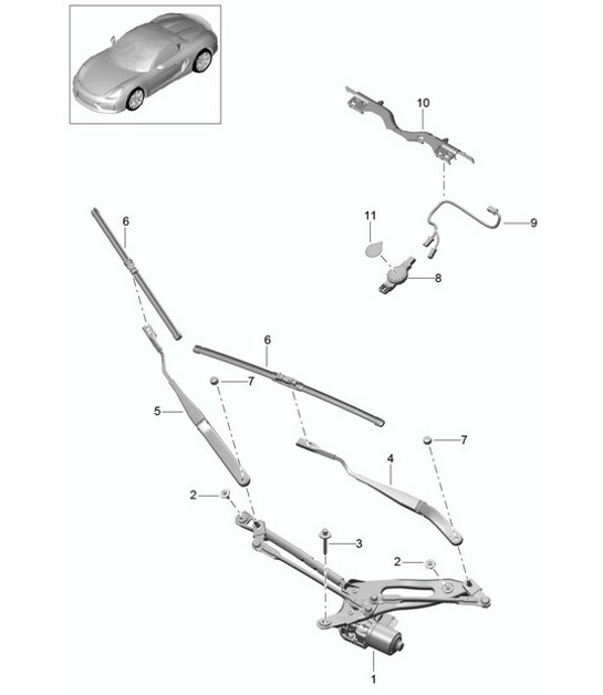 Diagram 904-000 Porsche 996 C4 3.6L 09/01-2005 Equipo eléctrico