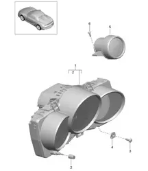 Instruments / Stopwatch 981.SP Boxster Spyder 2016