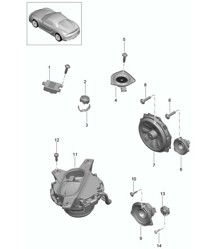 Haut-parleur 981.SP Boxster Spyder 2016