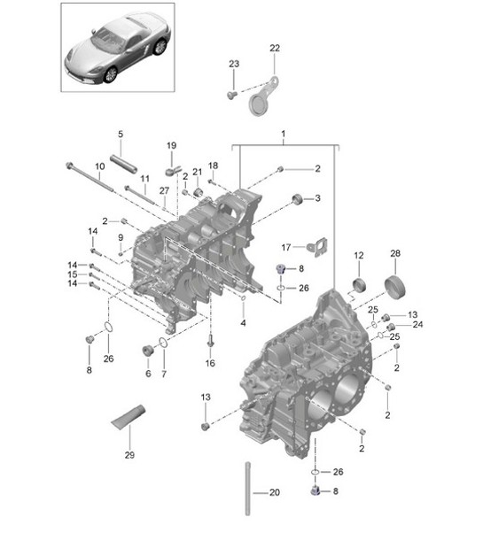Diagram 101-005 Porsche Taycan (9J1) MK1 2020-2024 