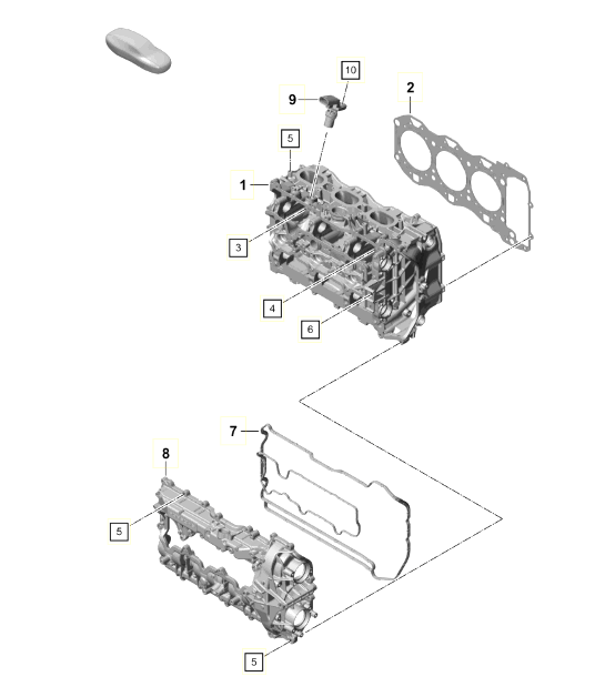 Diagram 103-001 Porsche 996 C4 3.4L 1997-08/01 Engine