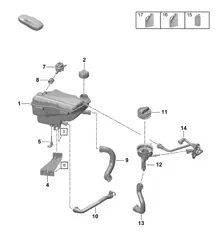 Coolant expansion tank 718 (982) Boxster GTS 4.0L 2017>>