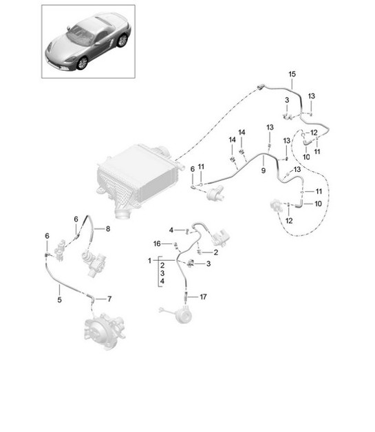 Diagram 107-025 Porsche 991 GT3 3.8L (475Bhp) Engine