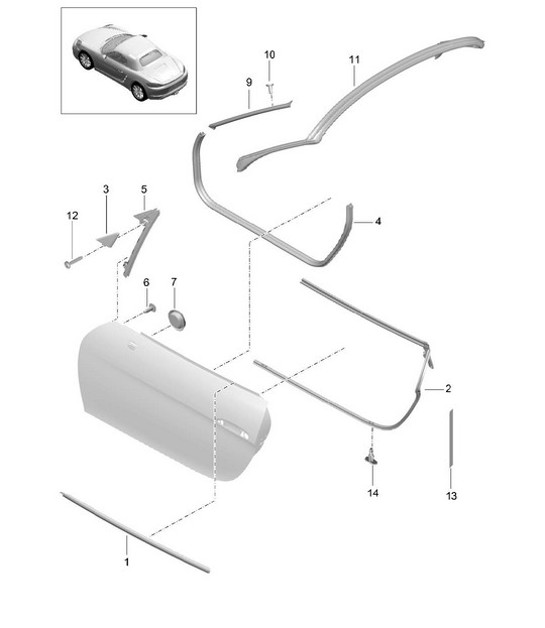 Diagram 804-010 Porsche Cayenne 3.2L V6 2003>> Body
