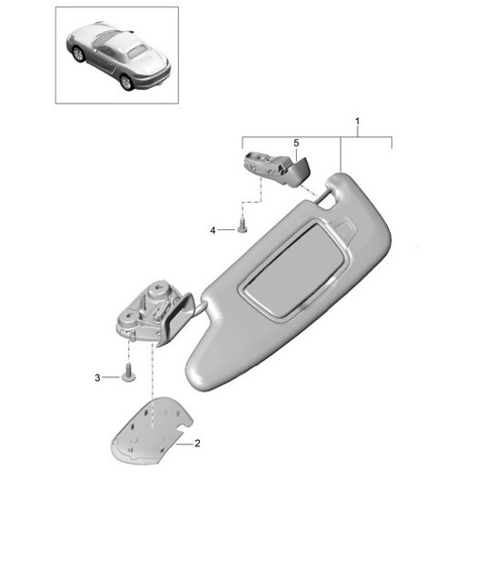 Diagram 807-067 Porsche Cayman 987C/981C (2005-2016) Body