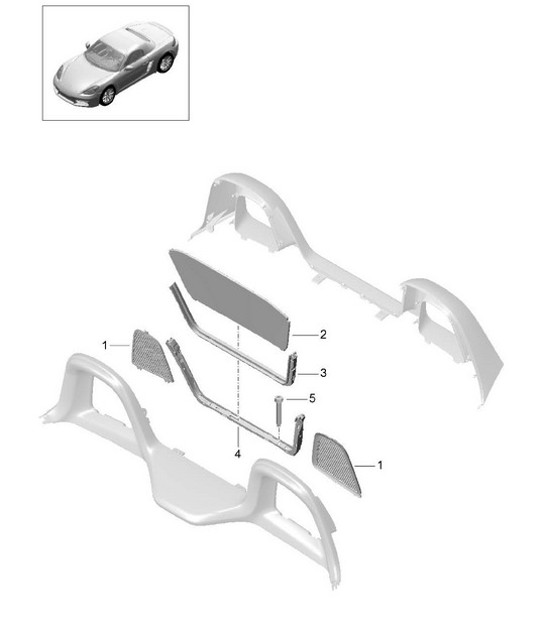 Diagram 811-055 Porsche Cayenne Coupe Turbo S E-Hybrid V8 4.0L 550Hp 