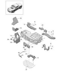 Luftführung / Luftverteiler 718 (982) Boxster 2017>>