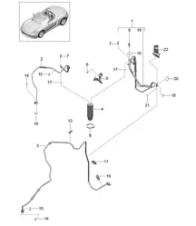 Kältemittelkreislauf / Kältemittelleitungen / Trockner 718 (982) Boxster 2017>>
