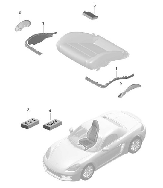 Diagram 817-009 Porsche Cayenne Coupe Turbo S E-Hybrid V8 4.0L 550Hp 