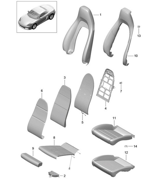 Diagram 817-017 Porsche Carrera GT (2003-2006) 