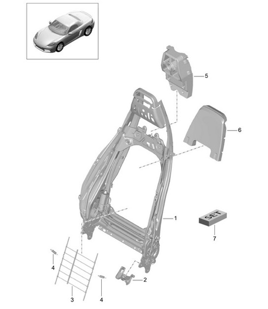Diagram 817-021 Porsche Cayenne S 4.5L V8 2003>> Body