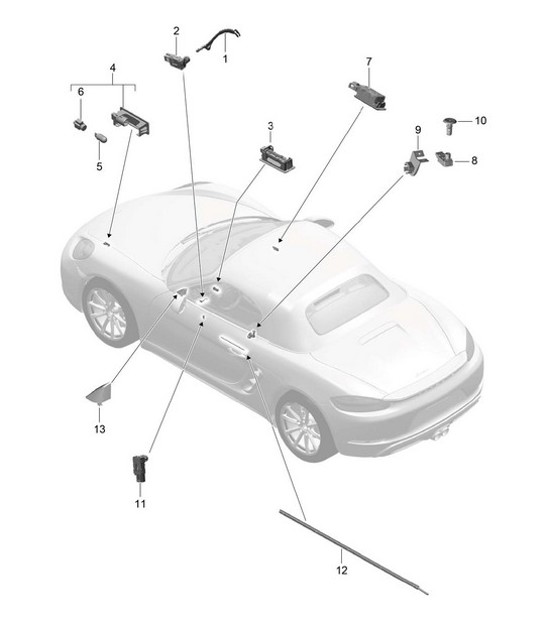 Diagram 903-004 Porsche 997 GT2 2007>> Electrical equipment