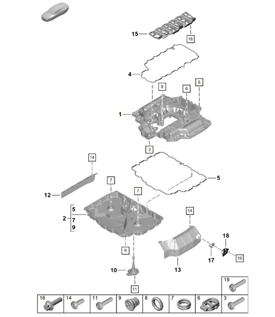 Diagram 104-003 Porsche Taycan (9J1) MK2 2024>> 
