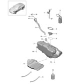 Fuel System, Exhaust System Cayman 718 (982) 2017>>