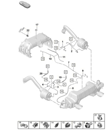 Filtro antiparticolato benzina / Centralina valvola di scarico 718C (982C) Cayman GTS 4.0L 2017>> Filtro antiparticolato benzina / Centralina valvola di scarico 718C (982C) Cayman GTS 4.0L 2017>>