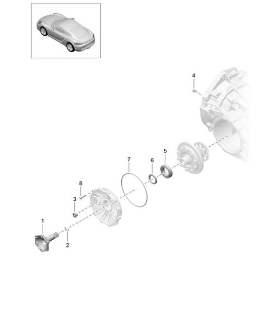 Diagram 302-005 Porsche Macan Turbo 2.9L V6 440马力 