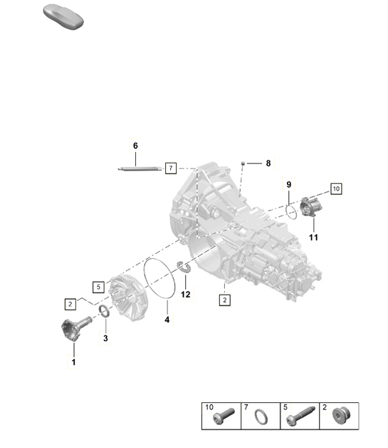 Diagram 302-006 Porsche Cayenne Turbo / Turbo S 4.8L 2007>> Trasmissione