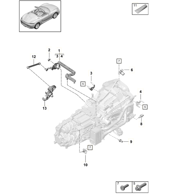 Diagram 302-011 Porsche Macan GTS Benzine 2.9L V6 440 pk 