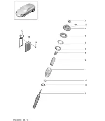 Suspensión / Amortiguador 718C (982C) Cayman 2017>>