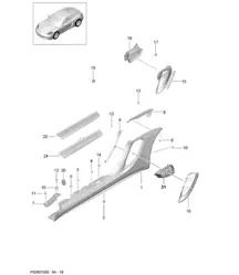 侧梁饰板和通风装置 / 发动机舱 7189C (982C) Cayman 2017>>