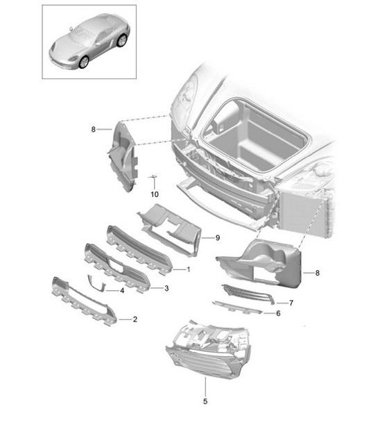 Diagram 802-010 Porsche 996 C4 3.4L 1997-08/01 Carrozzeria