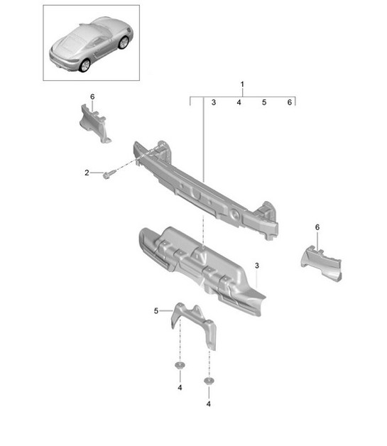 Diagram 802-070 Porsche 卡宴 3.2L V6 2003 年>>  车身