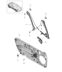 Raammechanisme 718C (982C) Cayman 2017>>