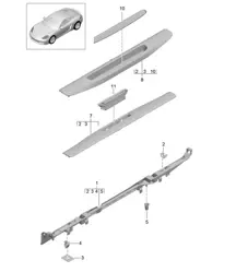 Zierleiste / Schweller - INNEN - 718C (982C) Cayman 2017>>