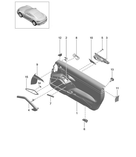 Diagram 808-005 Porsche Boxster 986/987/981 (1997-2016) Body