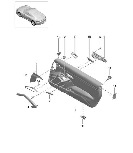 Diagram 808-050 Porsche 卡宴 Turbo E-Hybrid V8 4.0L 739Hp 