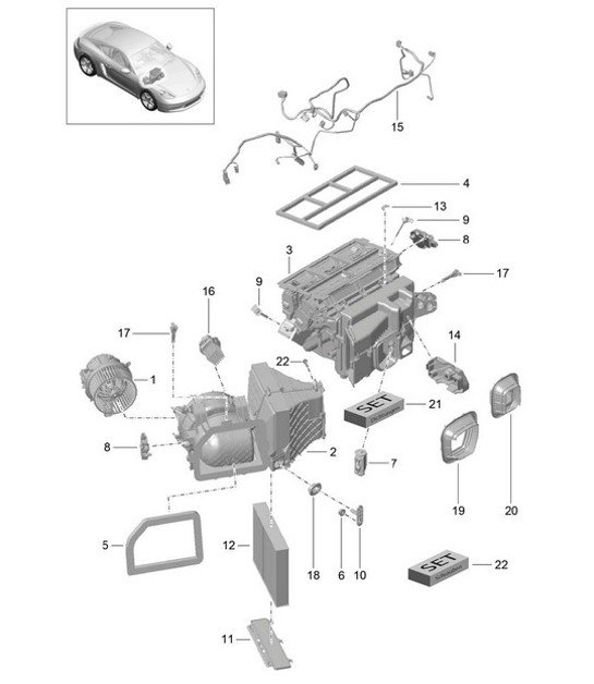 Diagram 813-010 Porsche Cayenne E-Hybrid Coupé V6 3.0L 470 PS 