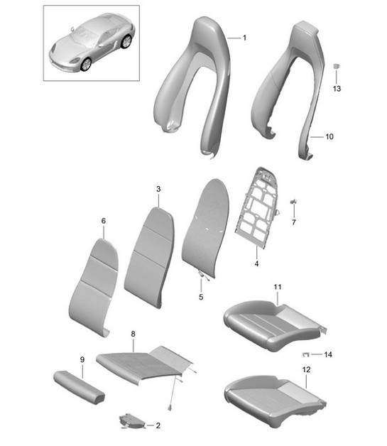 Diagram 817-017 Porsche Cayman 718 (982) 2017>> Karosserie