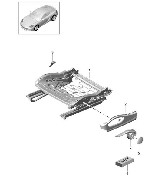 Diagram 817-023 Porsche Cayenne Turbo S V8 4.8L 汽油 550HP  车身