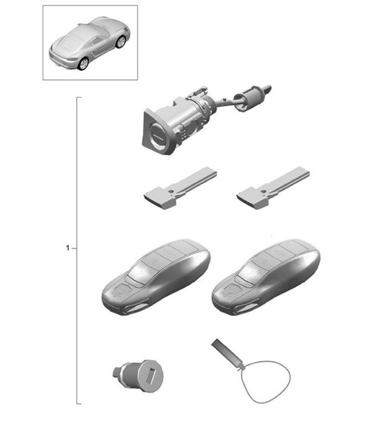 Diagram 898-000 Porsche Boxster 986/987/981 (1997-2016) Body