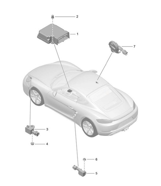 Diagram 901-005 Porsche Taycan (9J1) MK1 2020-2024 
