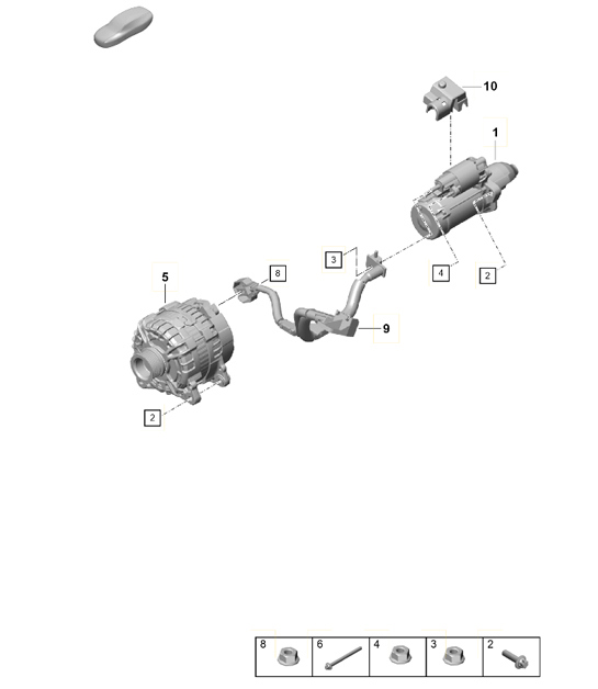 Diagram 902-004 Porsche 911/912 (1965-1989) Elektrische Ausrüstung
