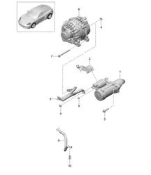 Startmotor / Dynamo / Massakabel 718C (982C) Cayman 2017>>