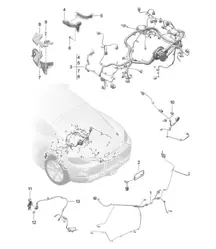 Cableado / Embellecedor / Motor / Caja de cambios / Eje trasero - TRASERO - 718C (982C) Cayman 2017>>