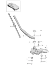 Tergicristallo posteriore (PR:425) 718C (982C) Cayman 2017>>