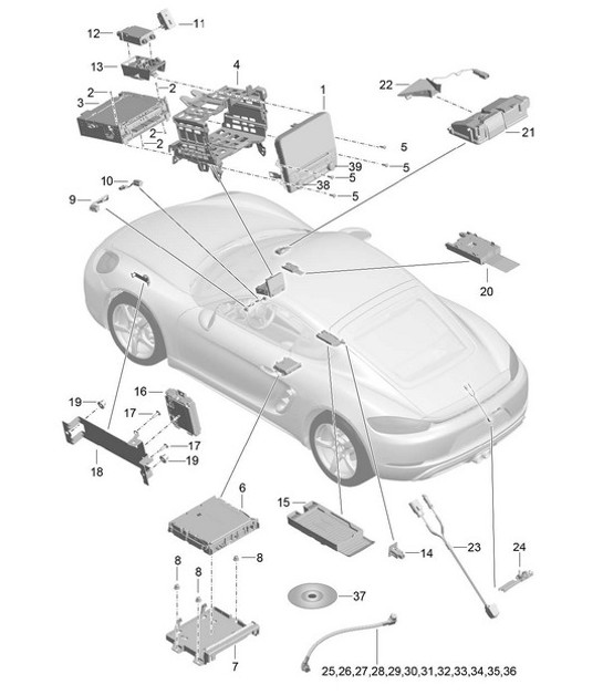 Diagram 911-000 Porsche Taycan 2020>> 