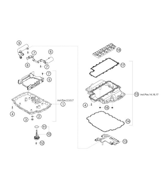 Diagram 1.1-10 Porsche Cayman S 3.4L 987C 2005-08 Engine