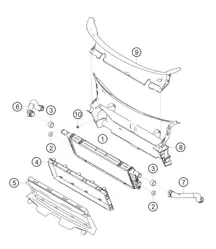Wasserkühler Mitte 982 Cayman GT4 Clubsport 2019-2020