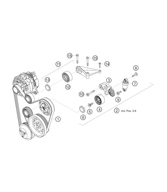 Diagram 1.1-24 Porsche Cayenne 9PA1 (957) 2007-2010 Engine