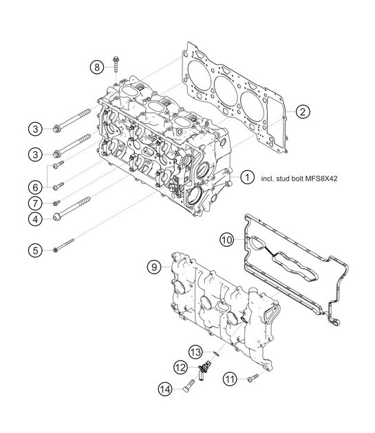Diagram 1.1-05 Porsche 991 (911) MK1 2012-2016 Engine