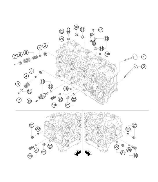 Diagram 1.1-06 Porsche Cayenne Turbo / Turbo S 4.8L 2007>> Engine