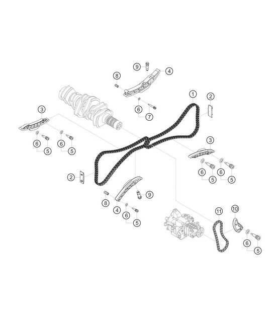 Diagram 1.1-08 Porsche 996 C2 3.6L 09/01-2005 Motor