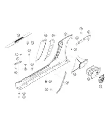 侧梁饰板/通风 982 Cayman GT4 Clubsport 2019-2020