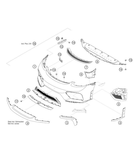 Diagram 8.8-13 Porsche 997 (911) MK1 2005-2008 Body