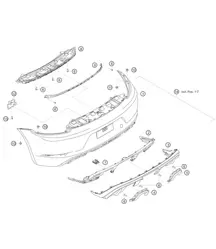 Rear-end covering 982 Cayman GT4 Clubsport 2019-2020